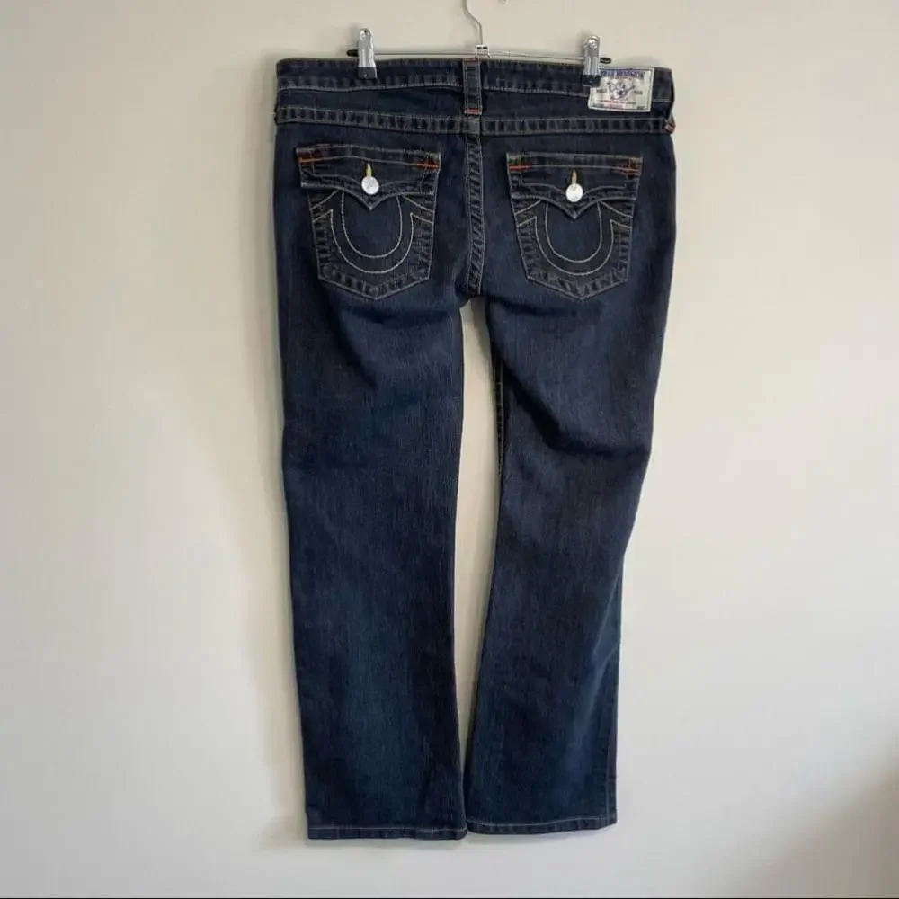 True Religion Ricky Straight - Dark/Black Denim - 32/30 COI Mexico